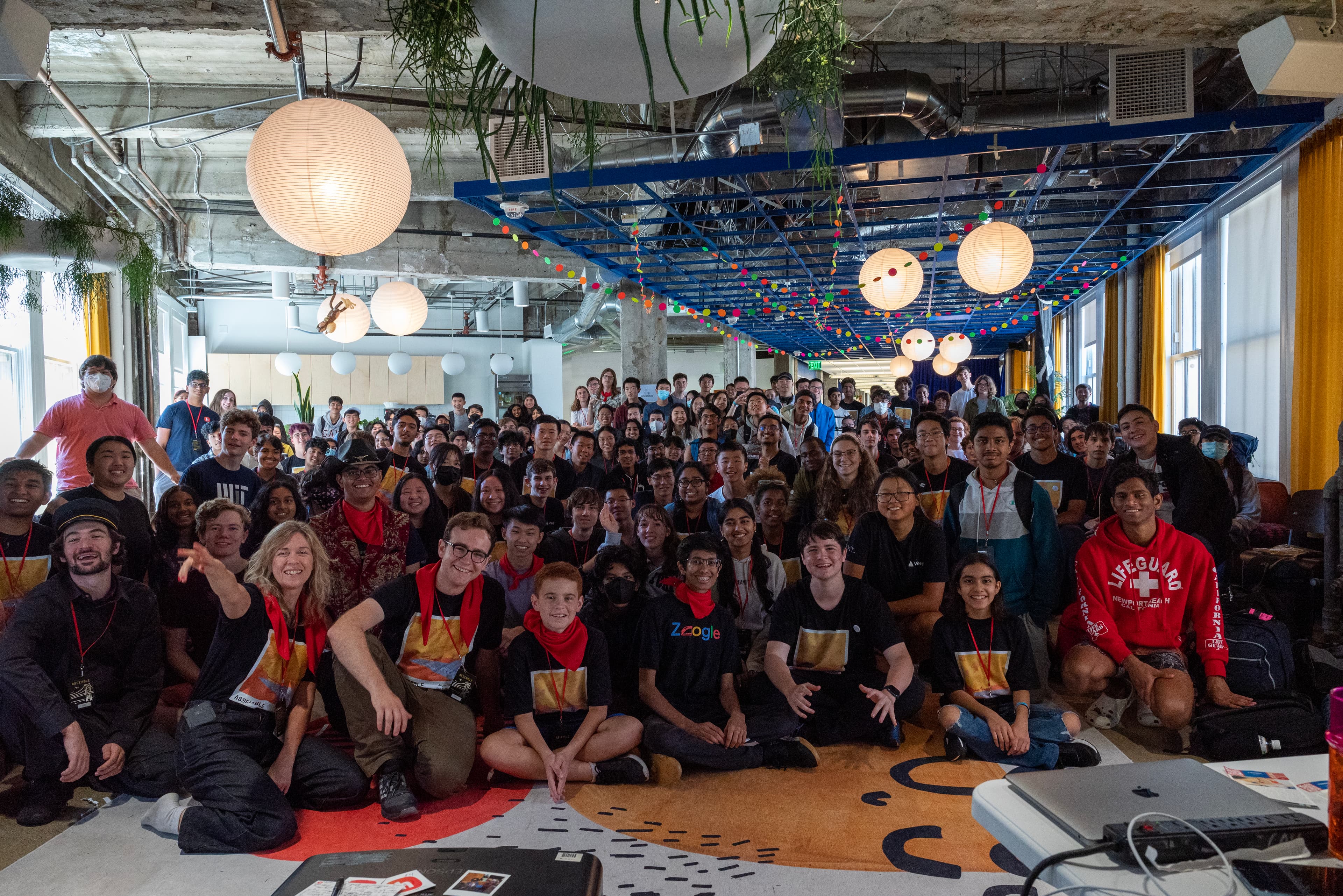 Hack Clubbers assemble at Figma HQ for the first IRL hackathon in SF since 2020: Assemble. 📸 Photo by Kunal Botla, Hack Clubber in MA!